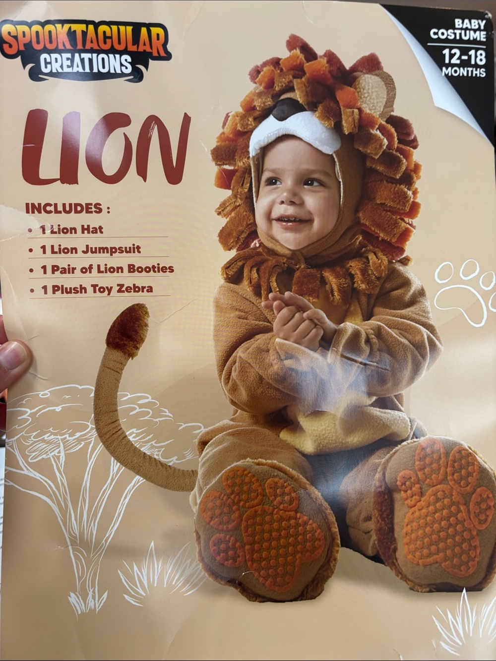 Baby Lion Costume - Brown